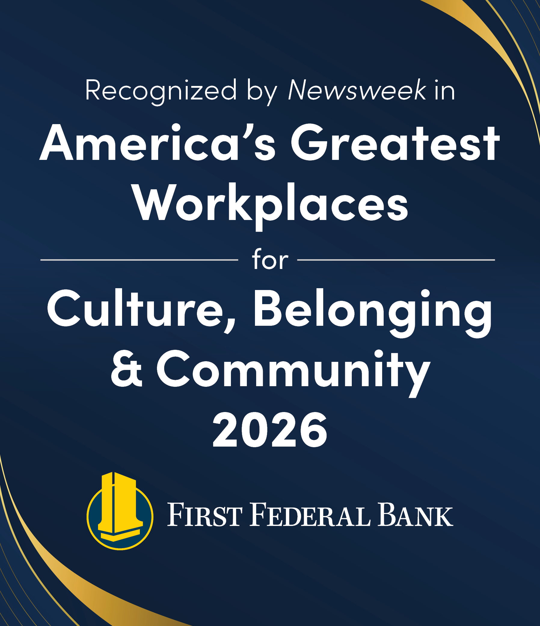 First Federal Bank Recognized by Newsweek for Culture