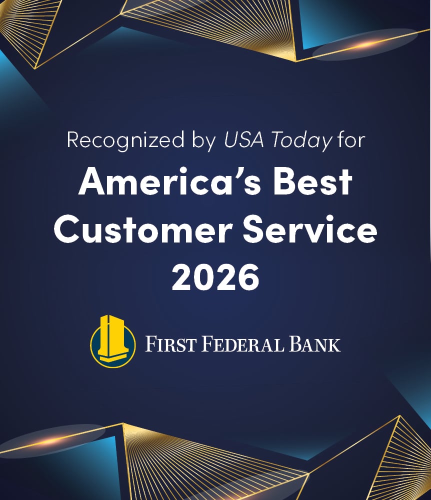 First Federal Bank Recognized by USA Today for Customer Service